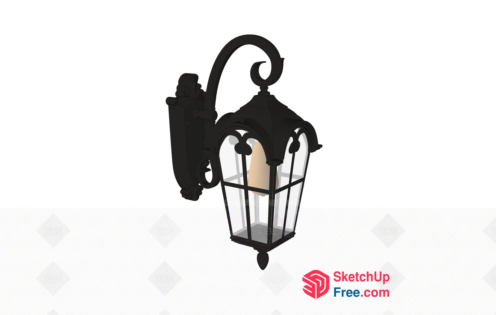 Elegant Outdoor Lantern 3D SketchUp File