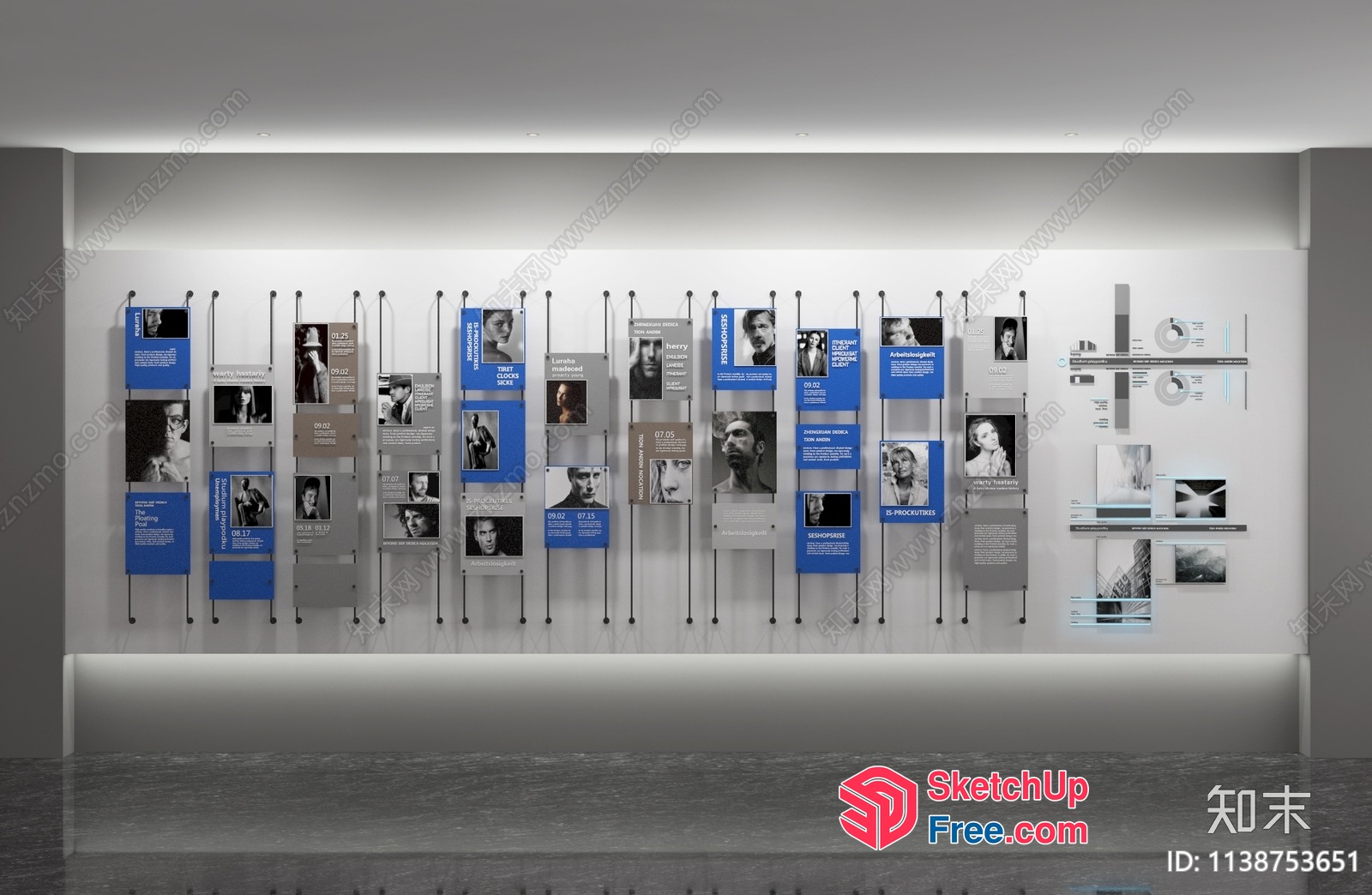 Interior Decorative Wall Display 3D SketchUp File