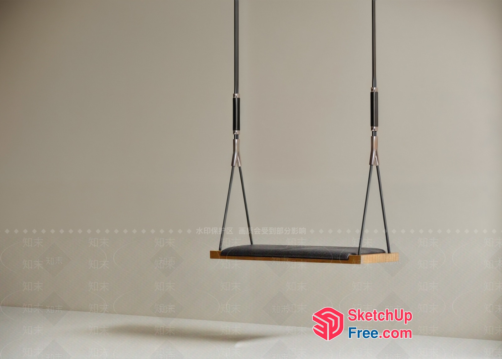 Minimalist Hanging Swing 3D SketchUp File