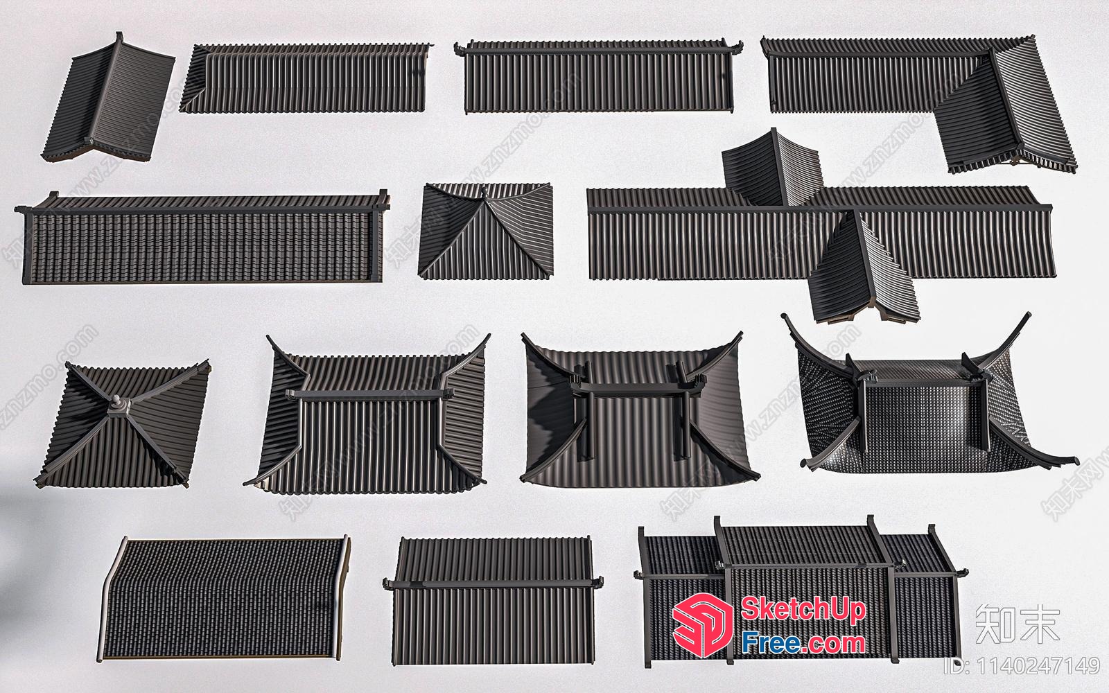 Roof Synthesis Collection 3D SketchUp File