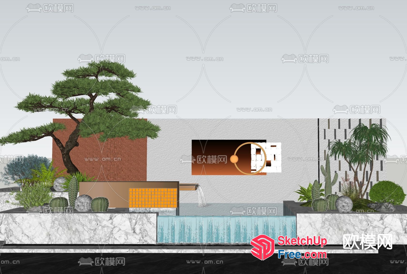 Exquisite Modern Asian-Inspired Interior Design 3D SketchUp File