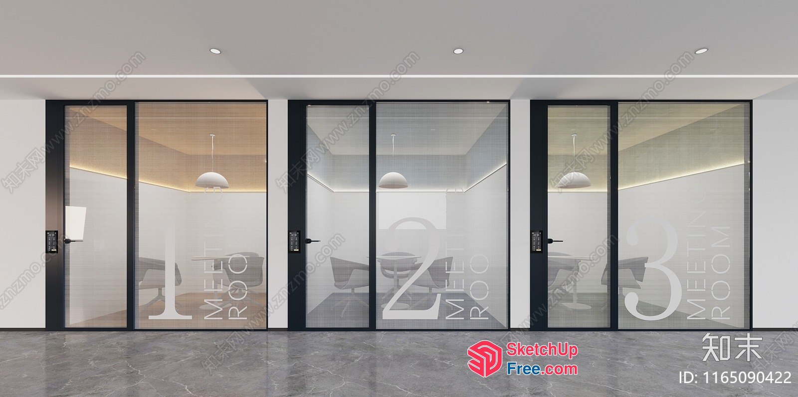 Meeting Room Doors 3D SketchUp File
