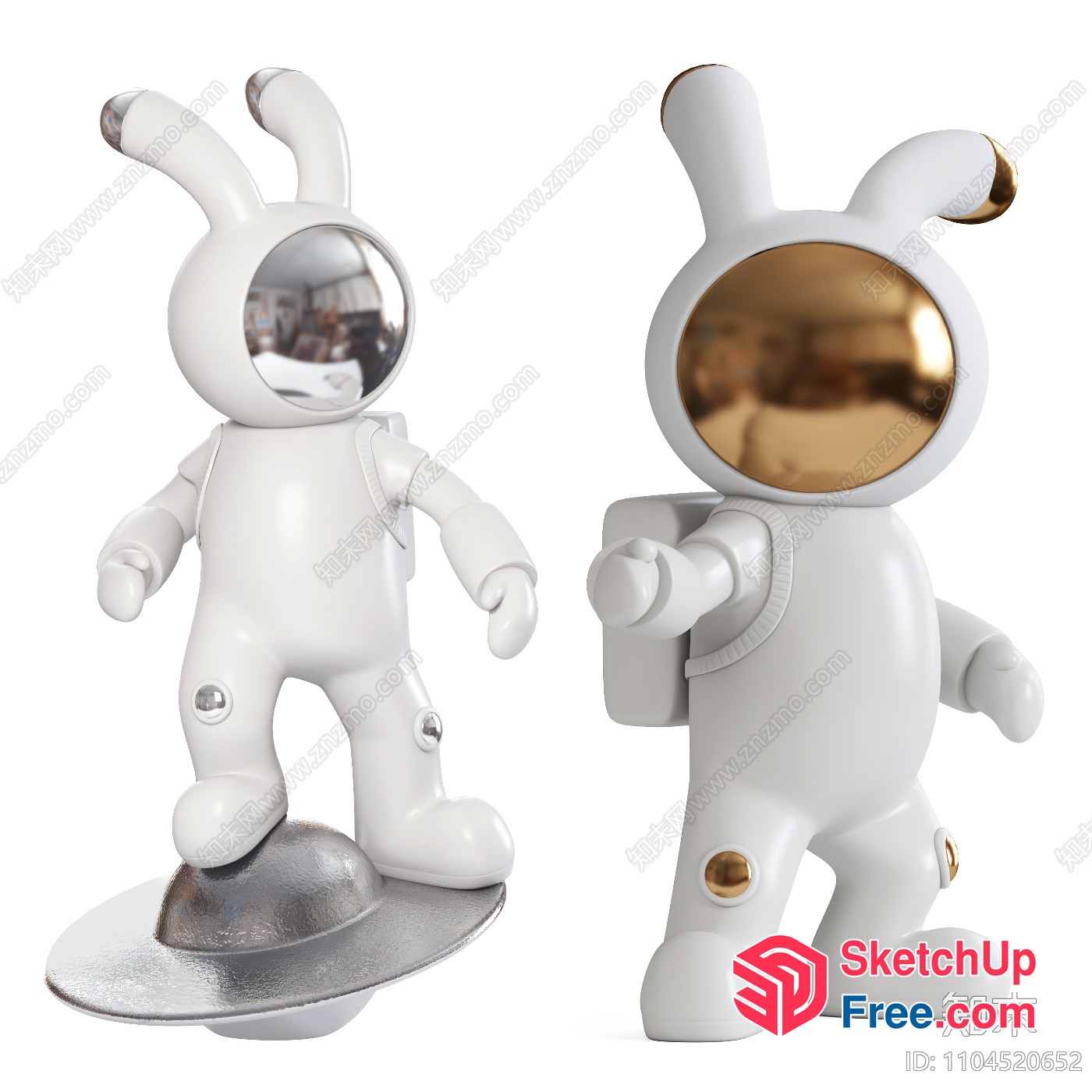 Space Capsule Character Decor 3D SketchUp File
