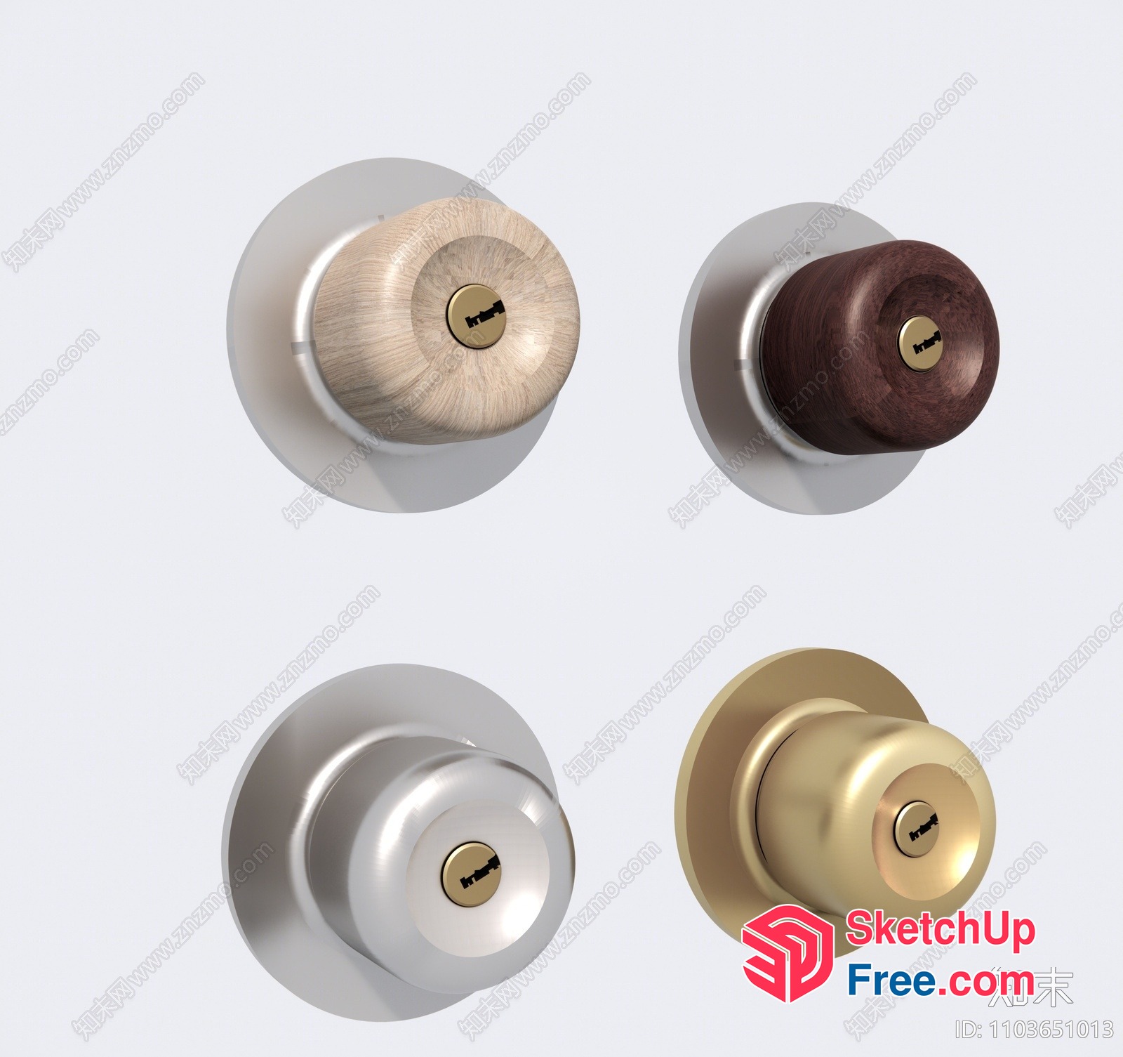 Door Locks And Handles 3D SketchUp File