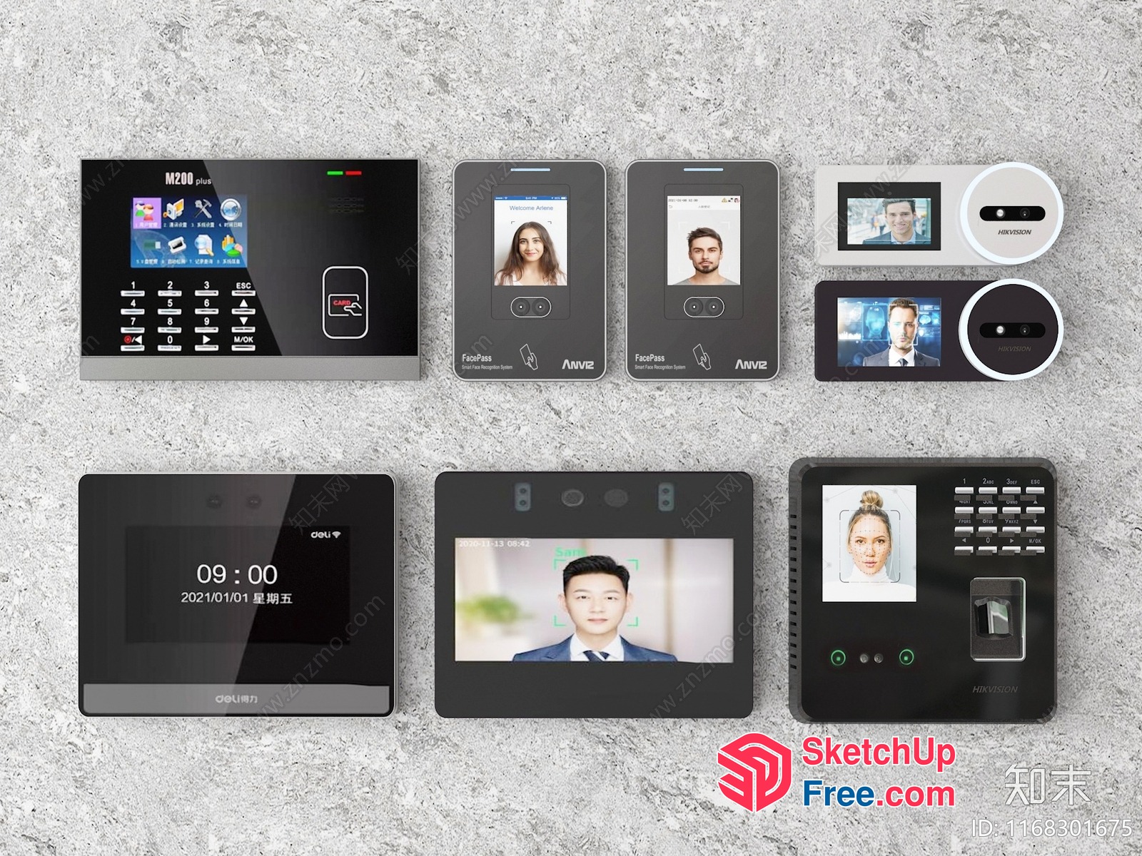 Video Door Intercom System With Multiple Cameras And Screens 3D SketchUp File