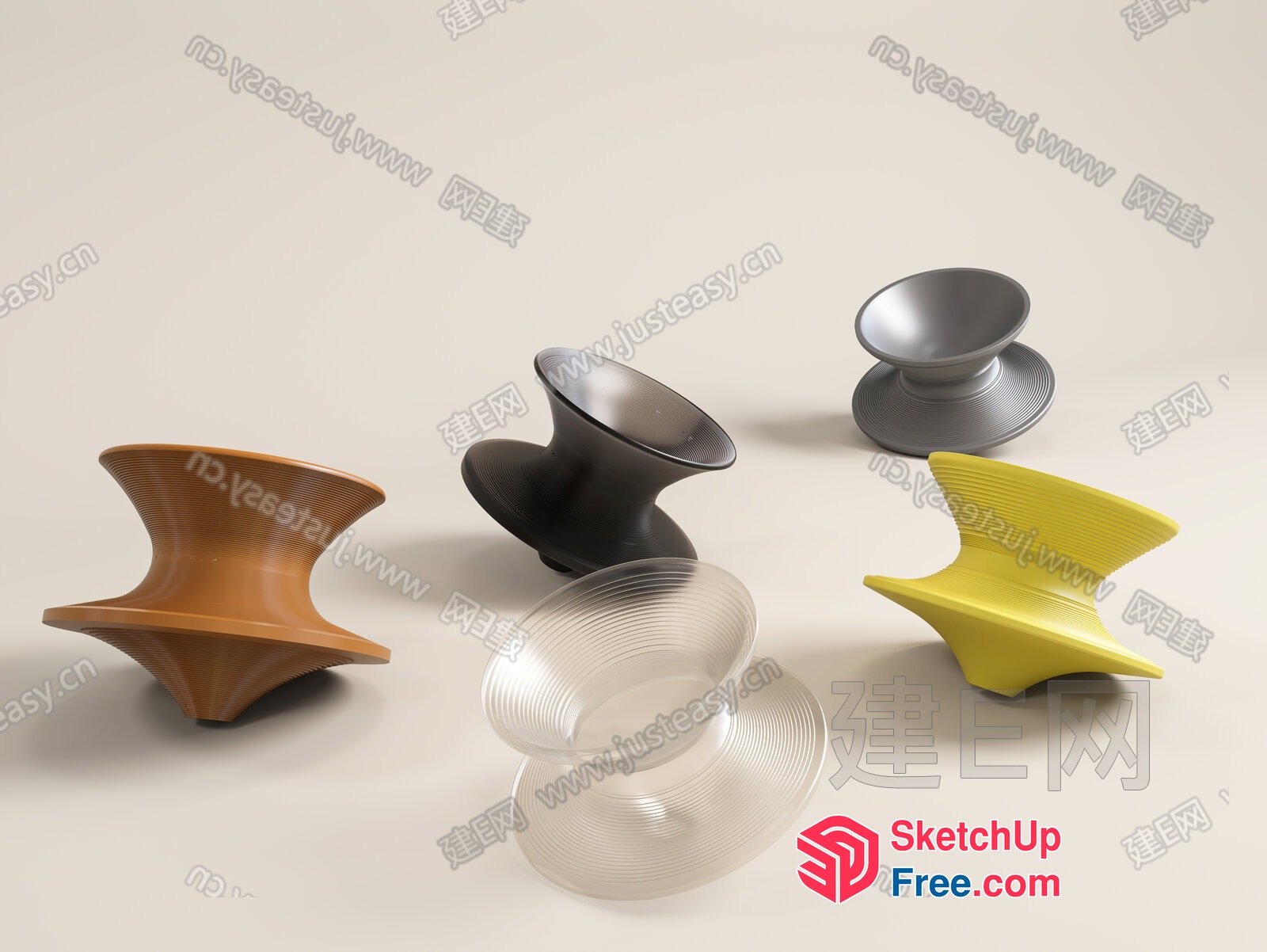 Modern Decorative Chair Designs 3D SketchUp File