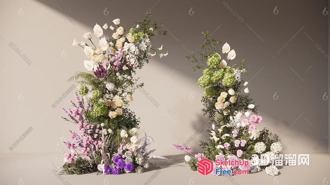 3D Rendering Of A Floral Arrangement 3D SketchUp File