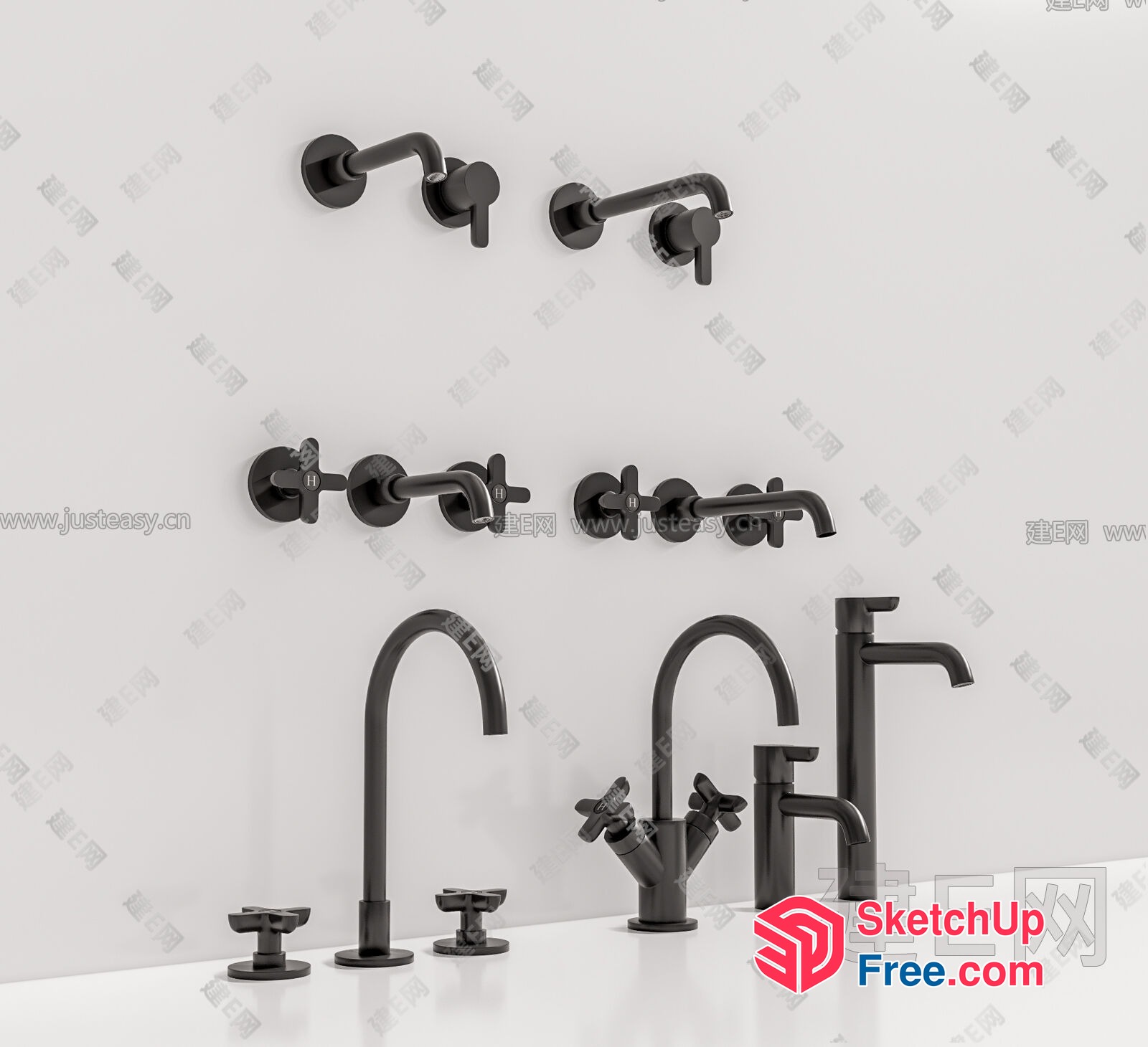 Modern Faucet Collection 3D SketchUp File