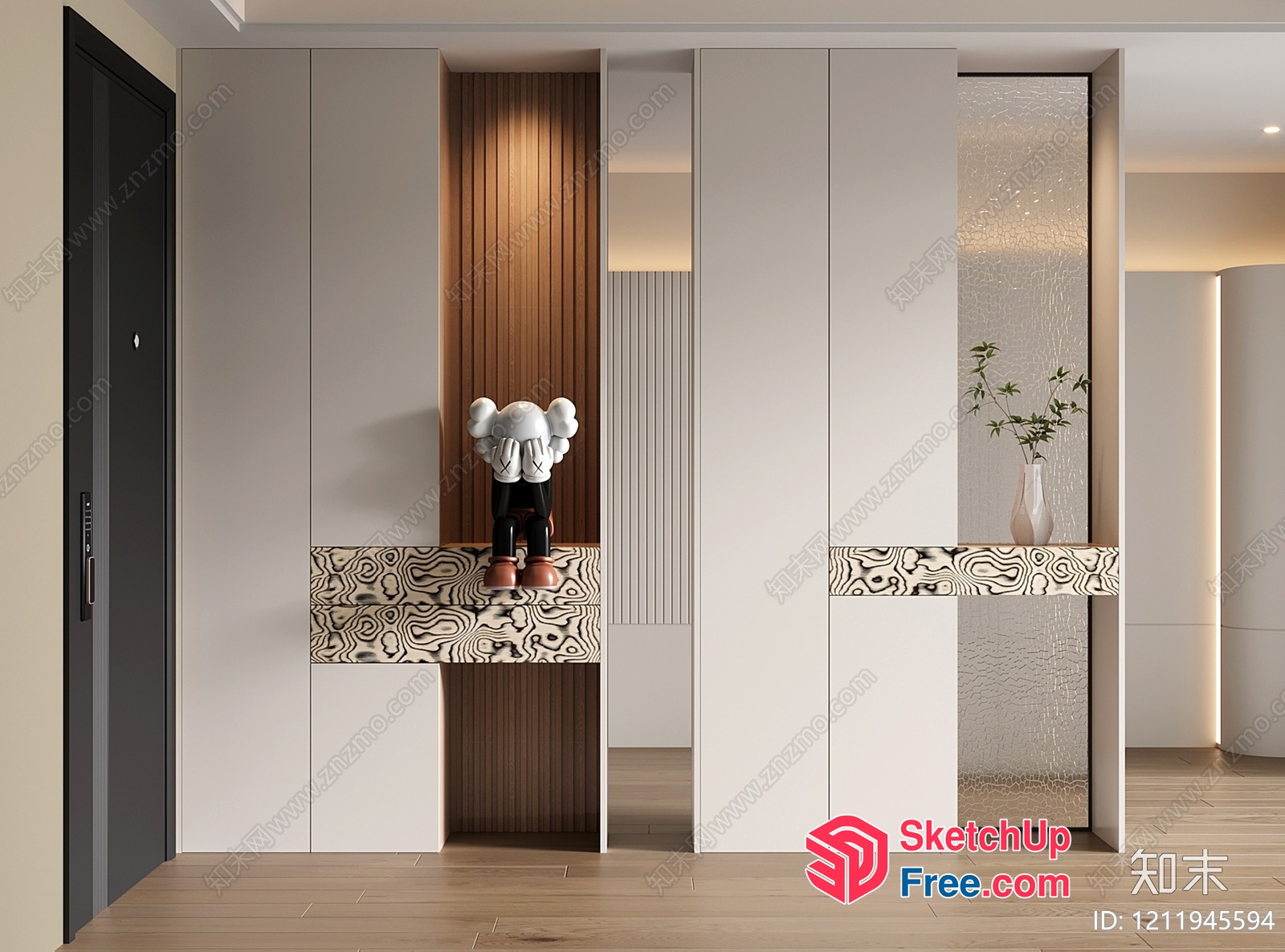 Modern Minimalist Staircase Interior Design 3D SketchUp File