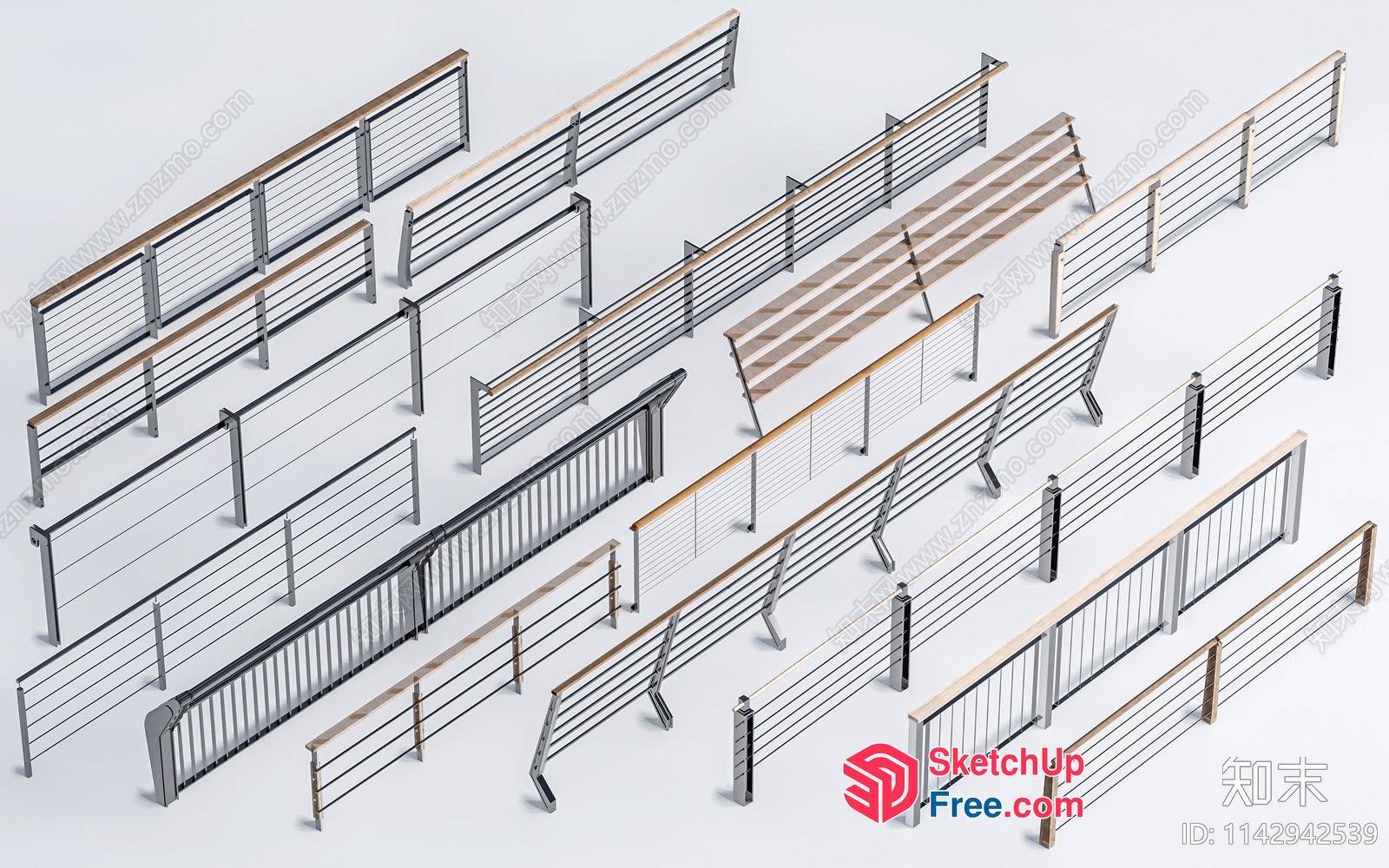 Railing Designs For Various Styles 3D SketchUp File