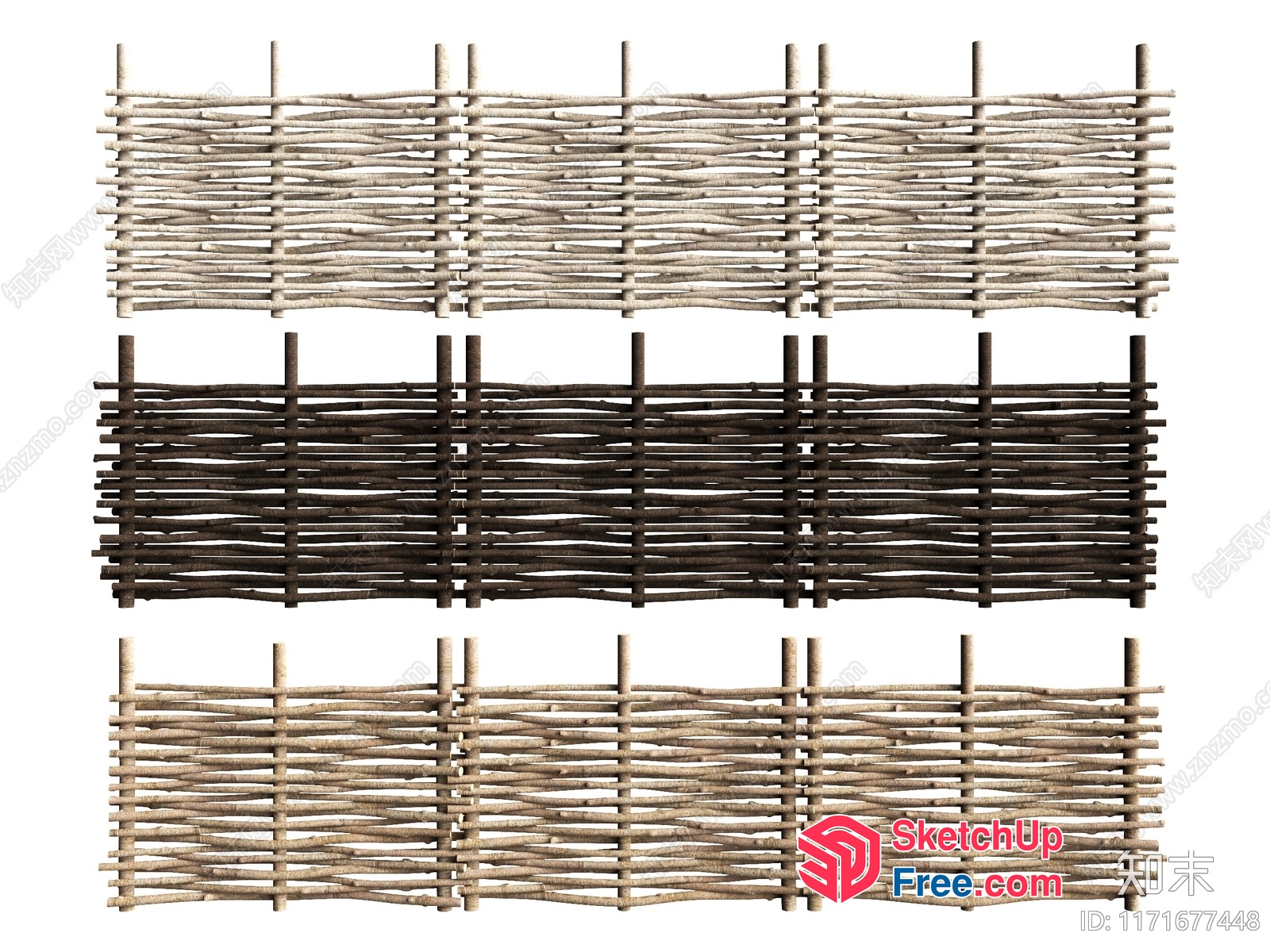 Wooden Partition Screen 3D SketchUp File
