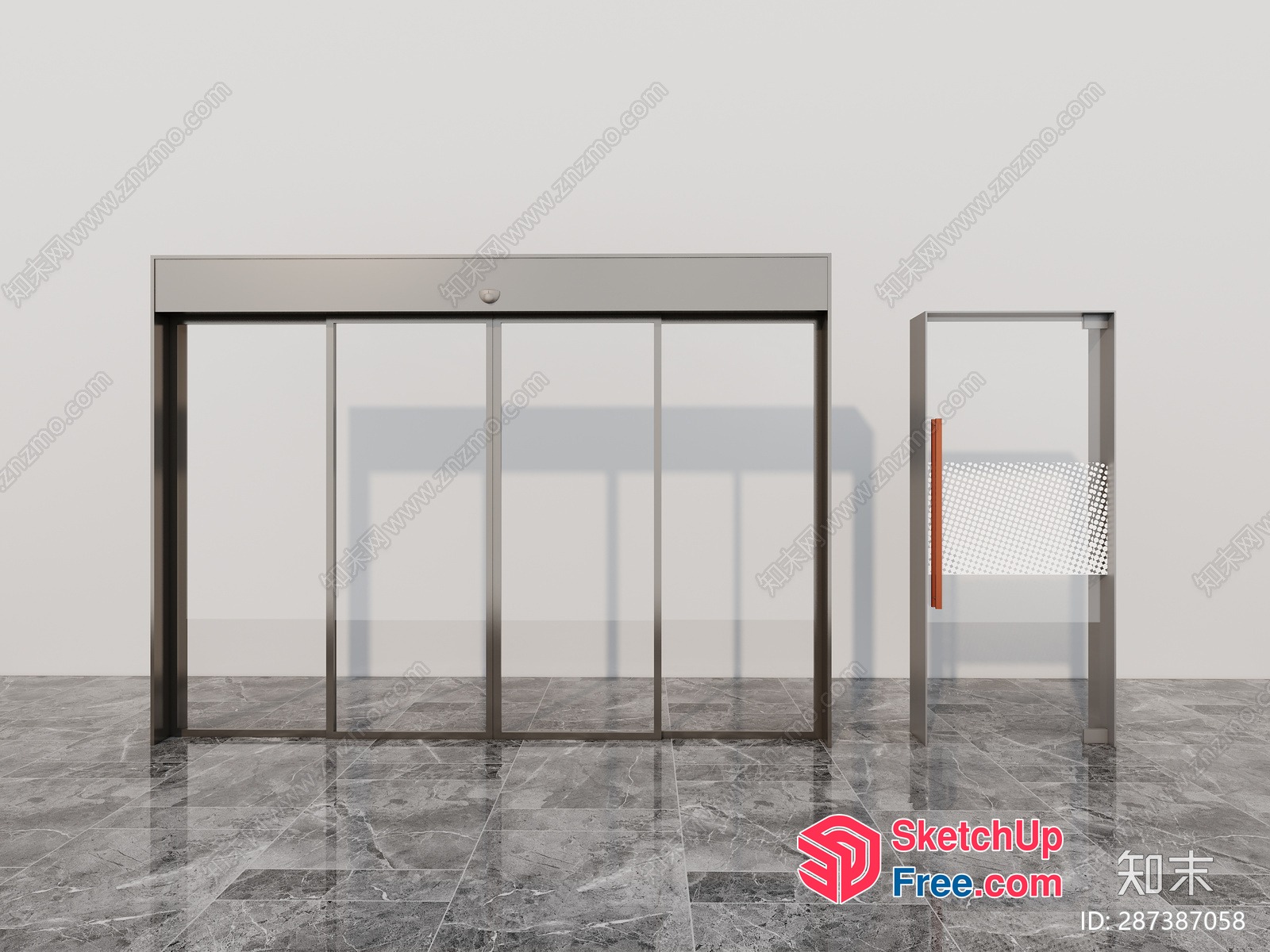 Modern Elevator And Staircase Design 3D SketchUp File