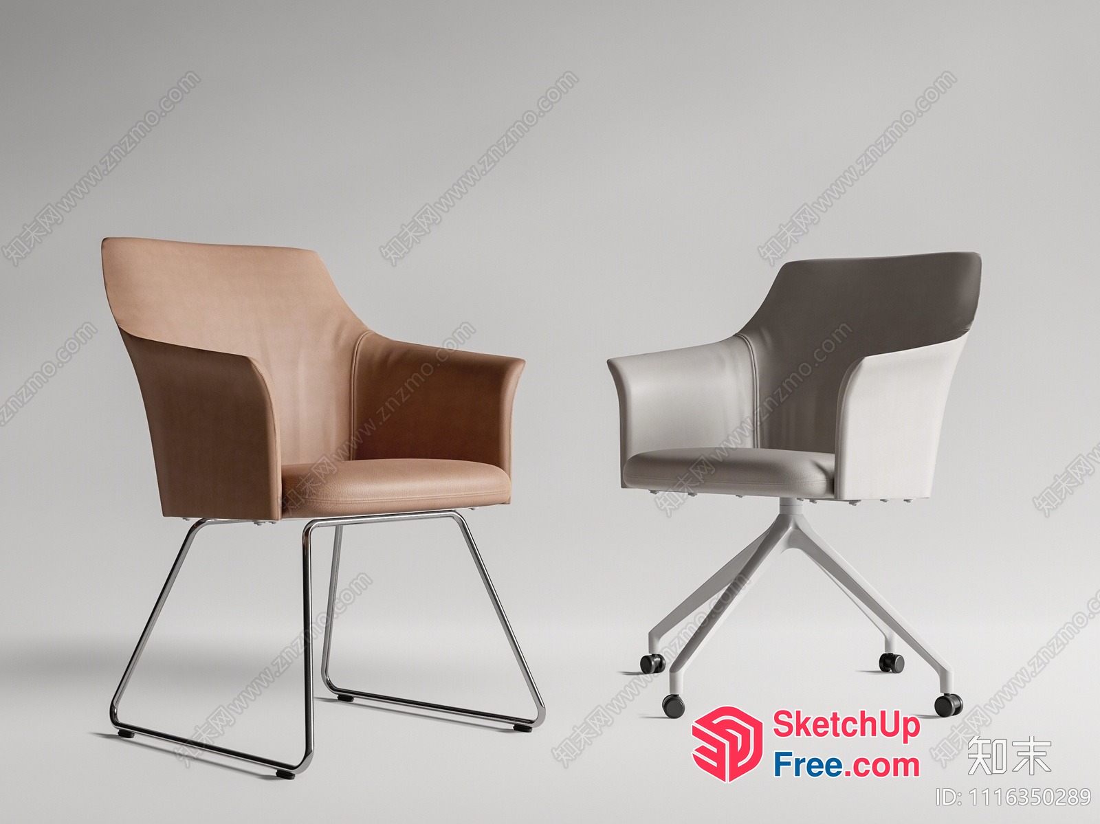 Modern Office Chairs 3D SketchUp File