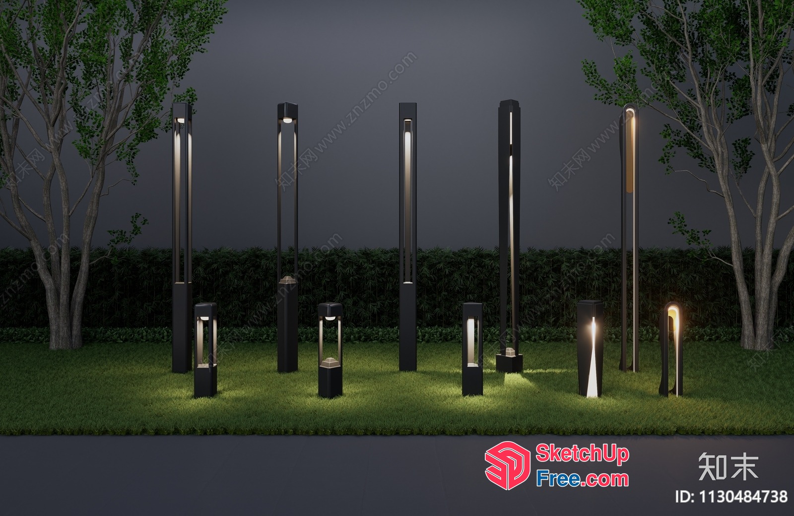 Exterior Decorative Lighting Fixtures 3D SketchUp File