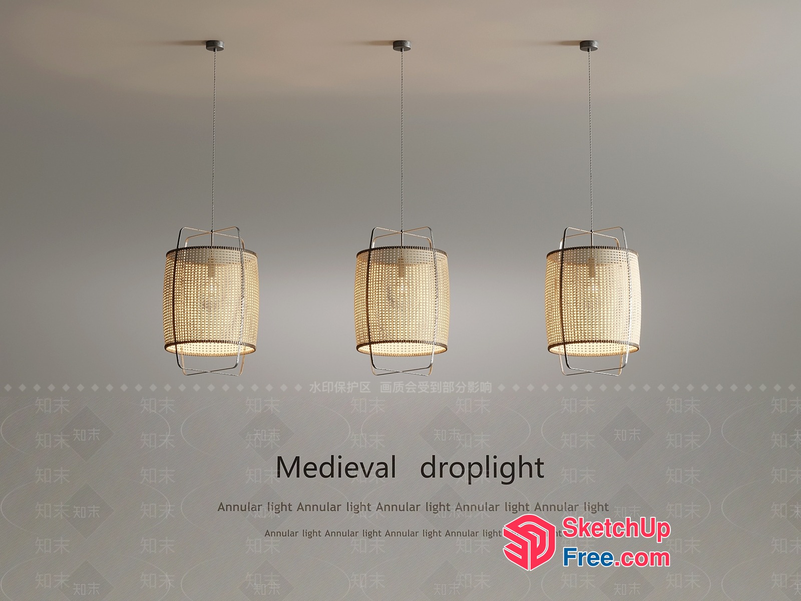Medieval Annular Light 3D SketchUp File