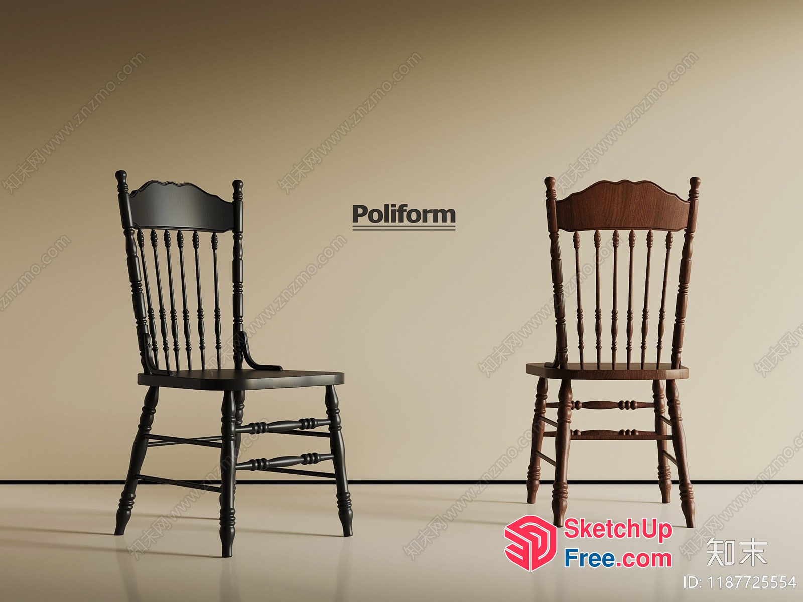 Poliform Chairs 3D SketchUp File