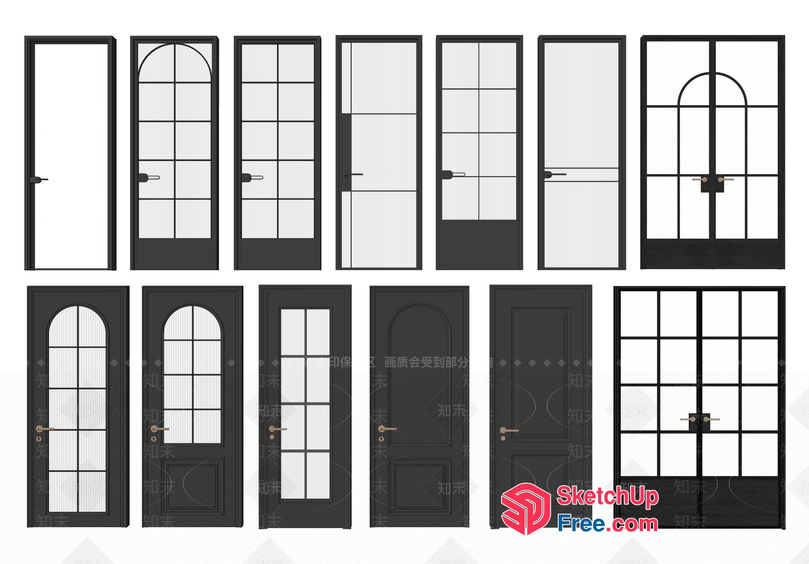 Collection Of Various Doors 3D SketchUp File
