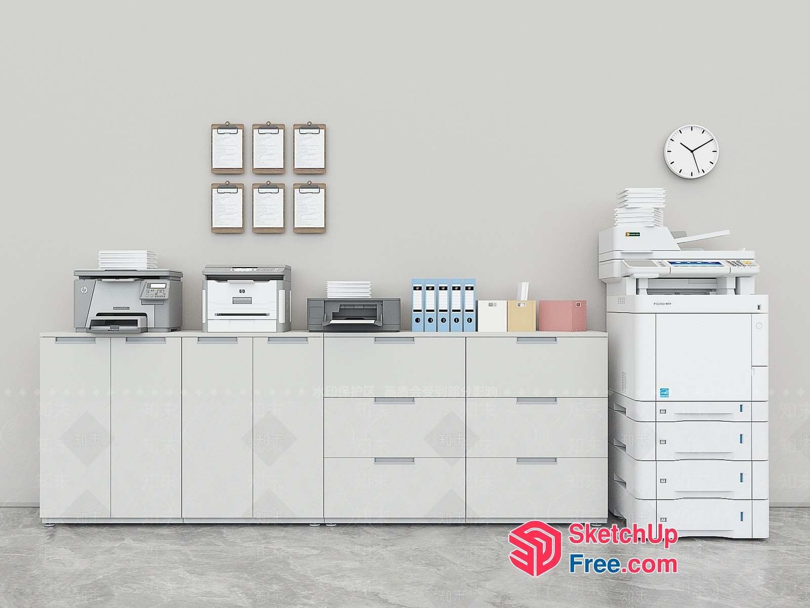 Office Furniture And Equipment 3D SketchUp File