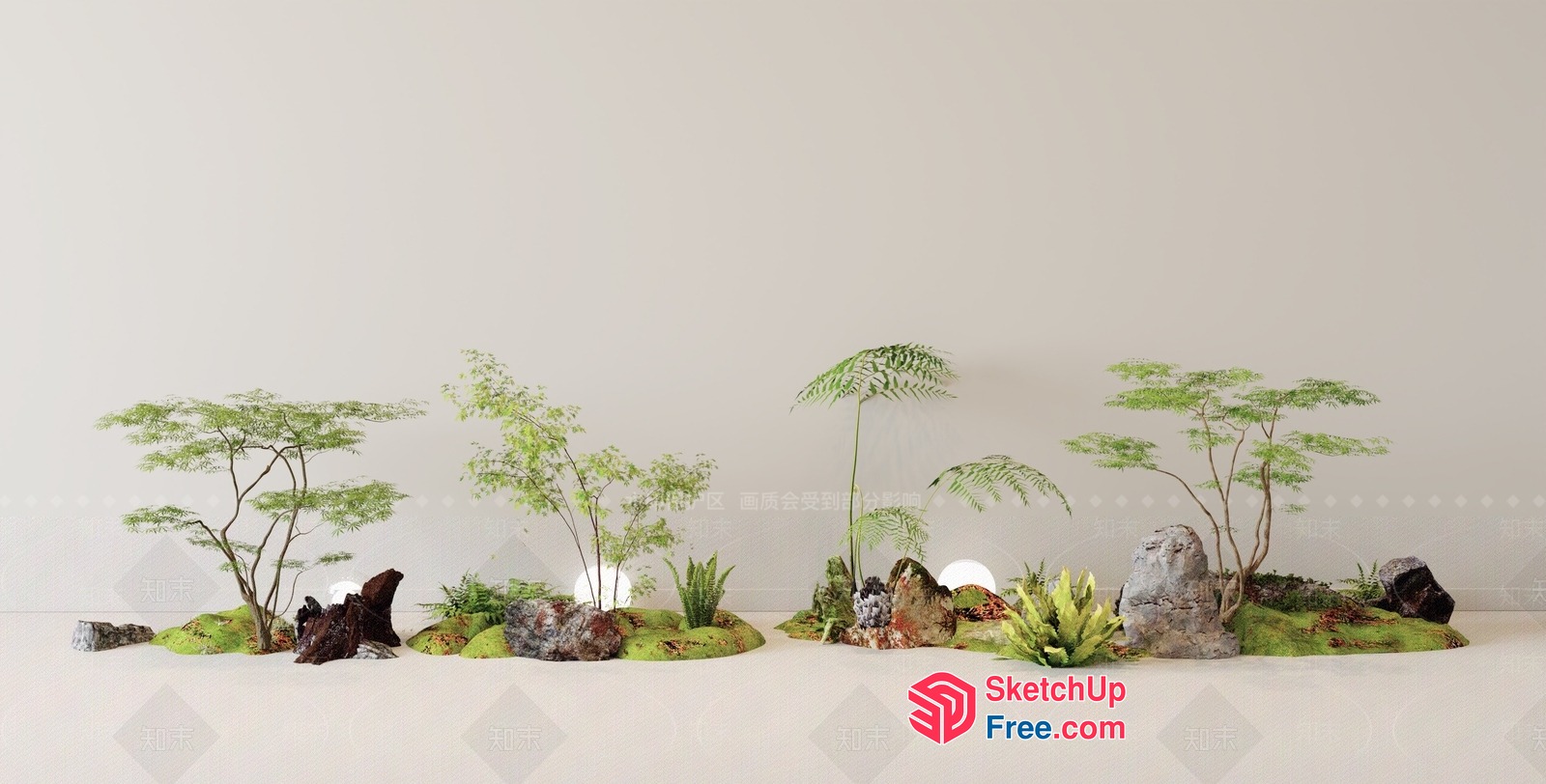 Serene Japanese Garden Oasis 3D SketchUp File