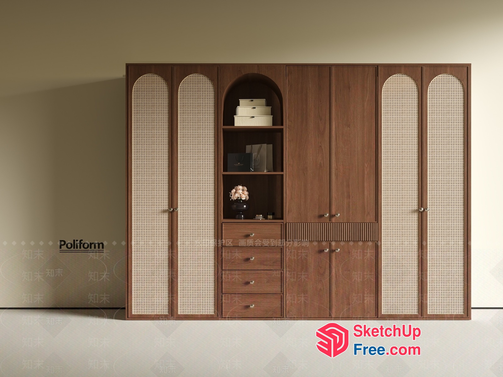 Poliform Wardrobe Design 3D SketchUp File