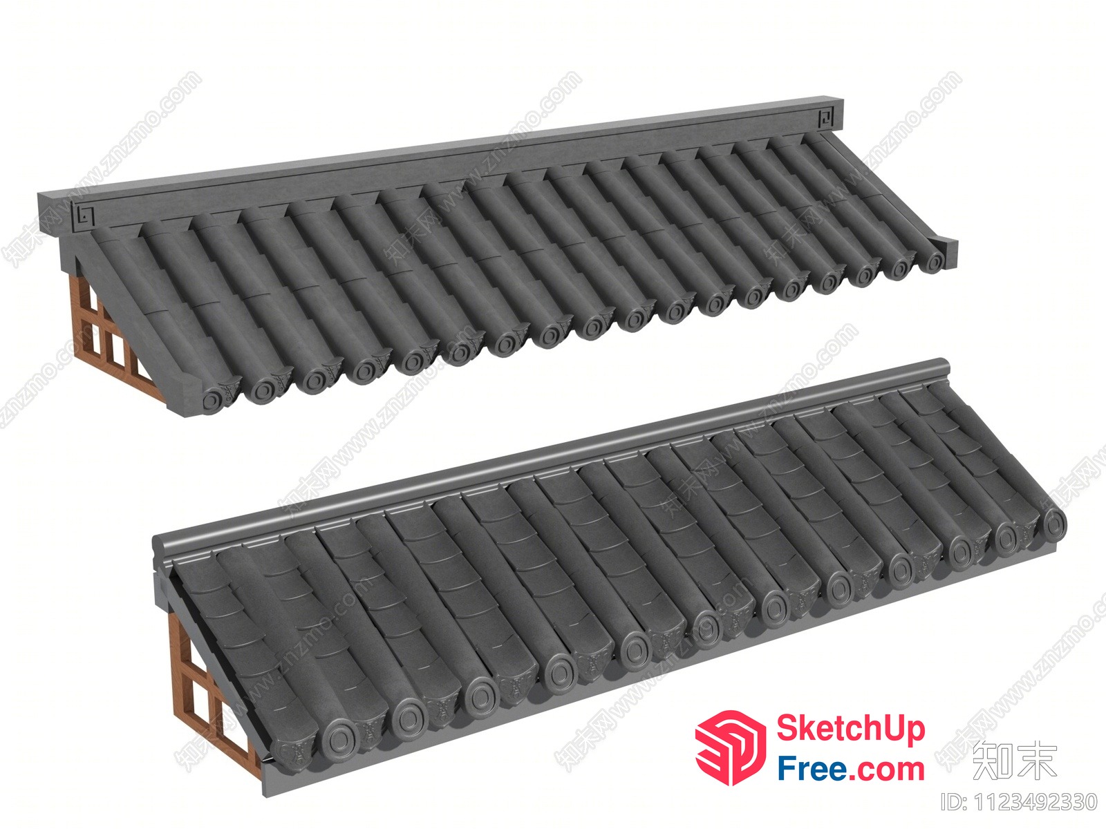Japanese Style Roof Synthesis 3D SketchUp File