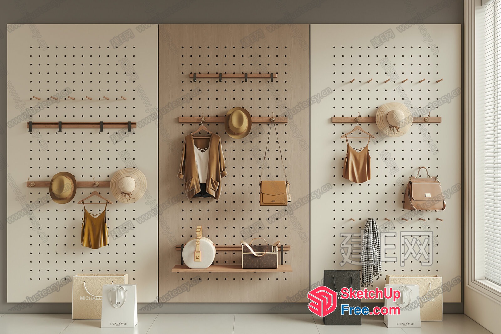 Modern Minimalist Shopping Mall Interior Decor 3D SketchUp File