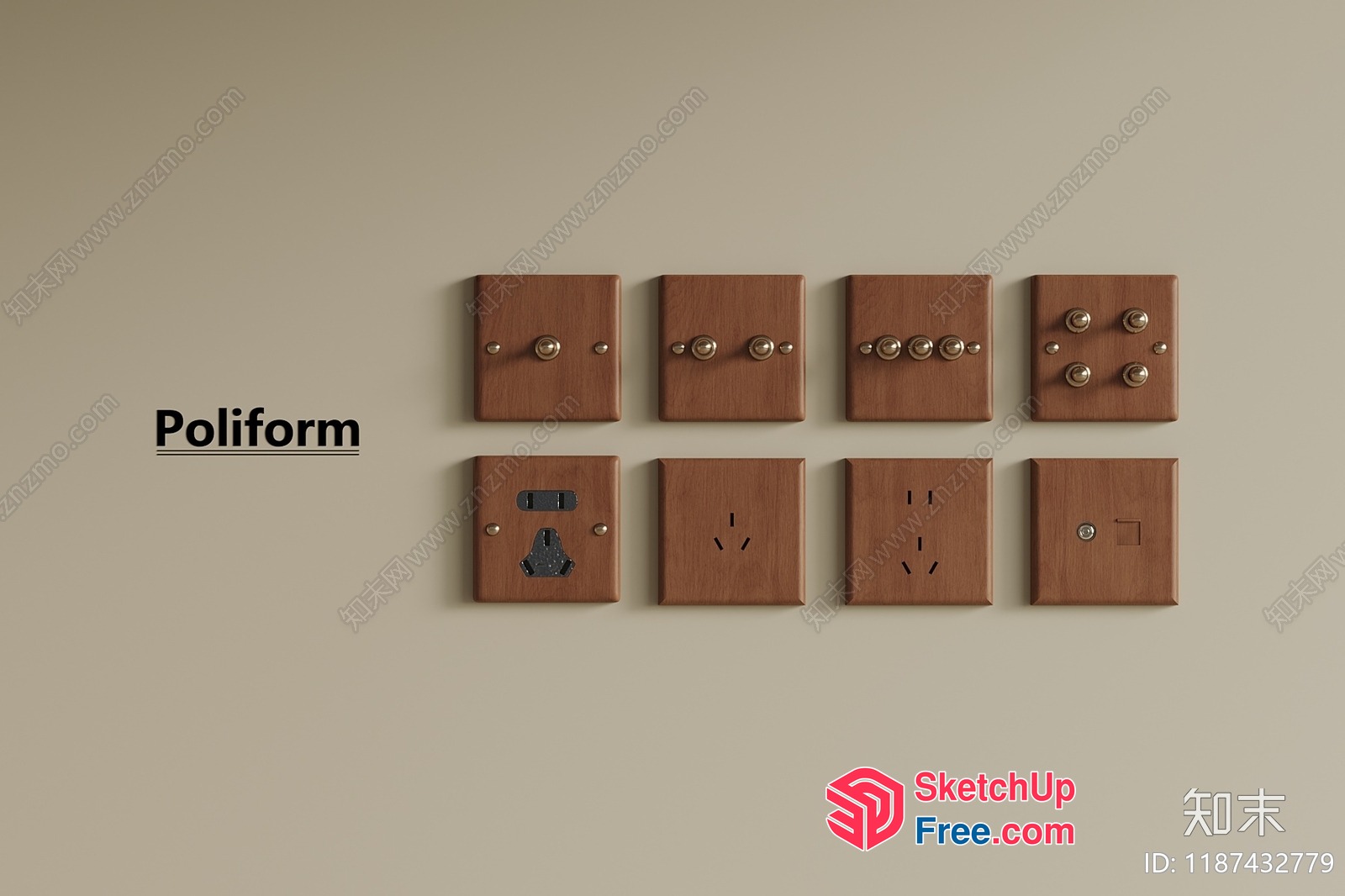 Poliform Hardware Collection 3D SketchUp File