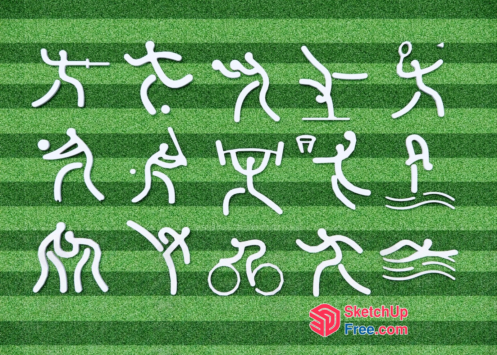 Olympic Games Icon Set 3D SketchUp File