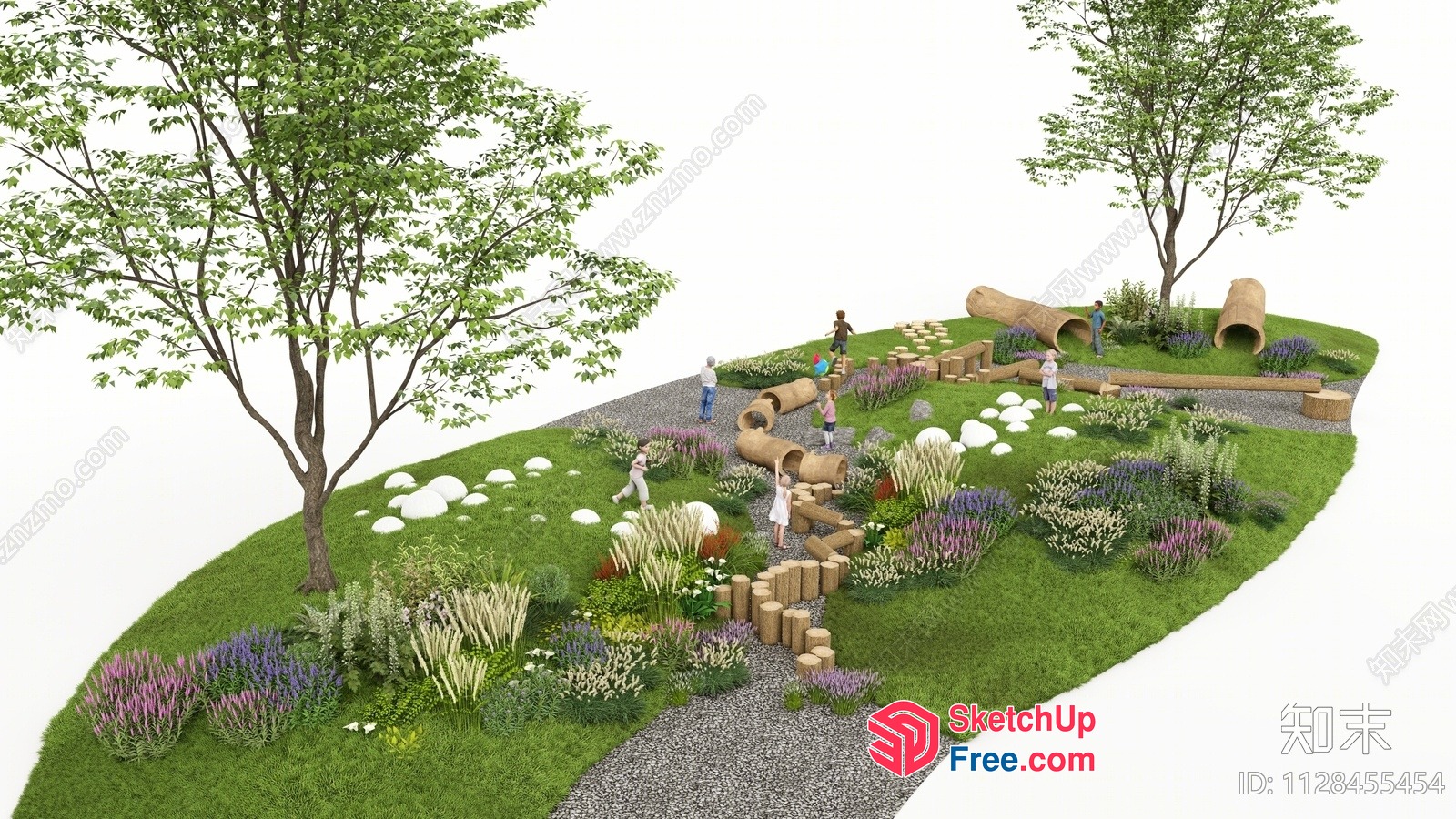 Serene Outdoor Playground 3D SketchUp File
