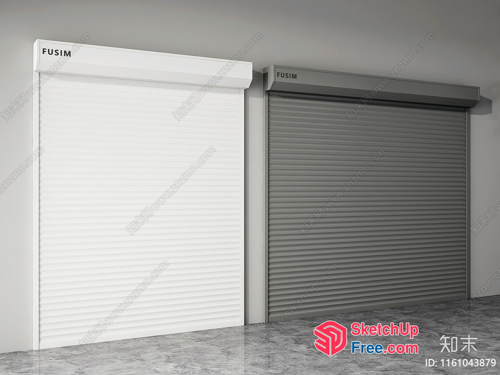 Two Garage Doors 3D SketchUp File