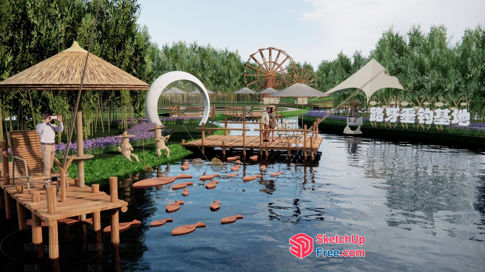 Serene Lakeside Retreat 3D SketchUp File