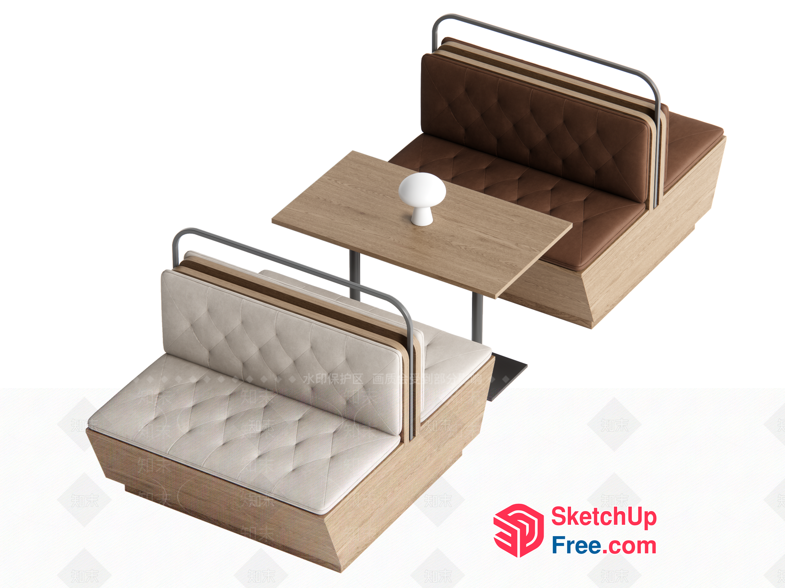 Modern Minimalist Furniture Set 3D SketchUp File