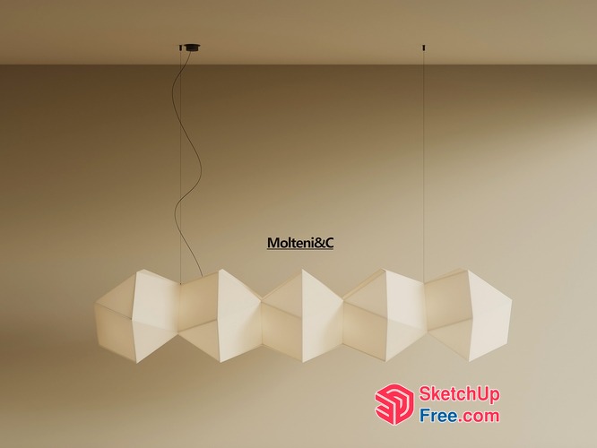 Modern Minimalist Ceiling Light Fixture 3D SketchUp File