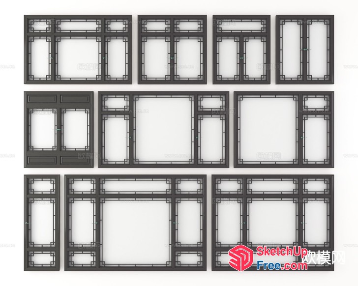 Windows And Doors Interior Design 3D SketchUp File
