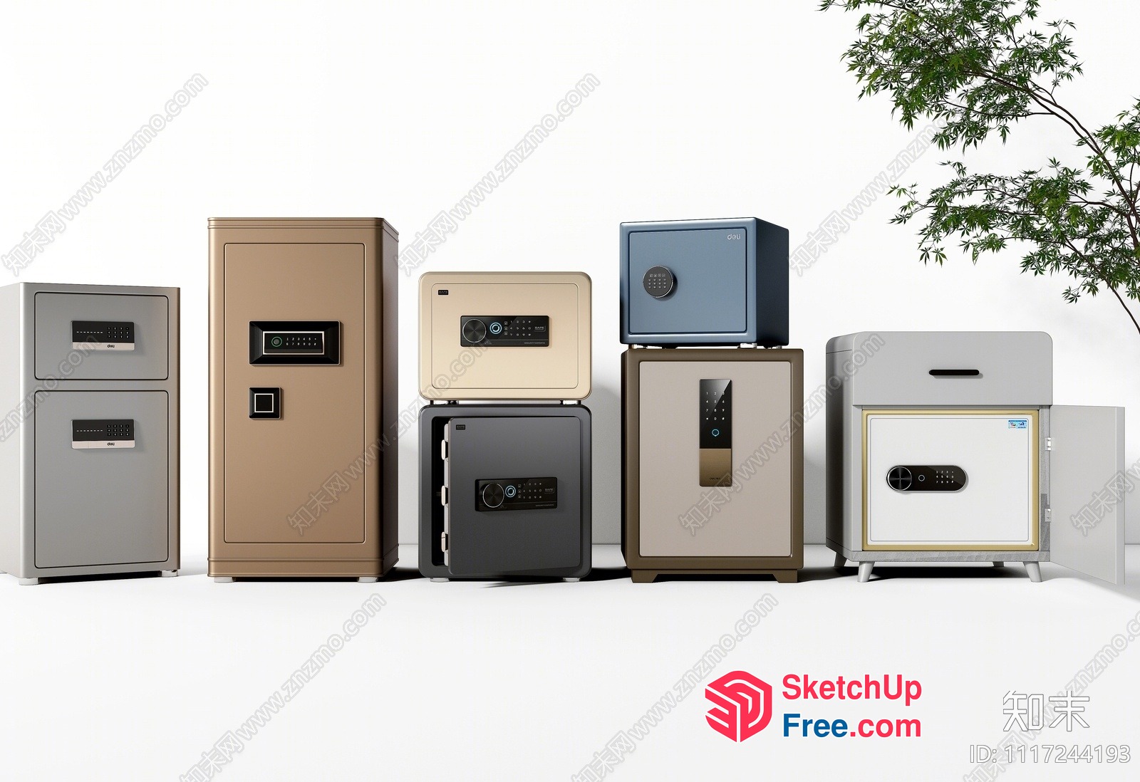 Safes And Vaults Of Various Sizes And Styles 3D SketchUp File