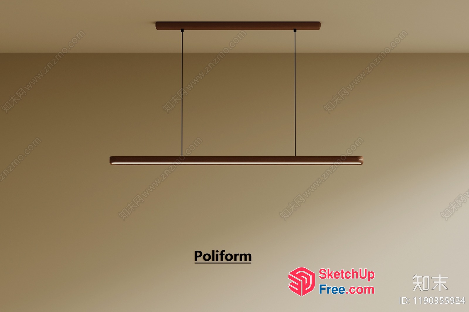 Modern Minimalist Lighting Fixture 3D SketchUp File