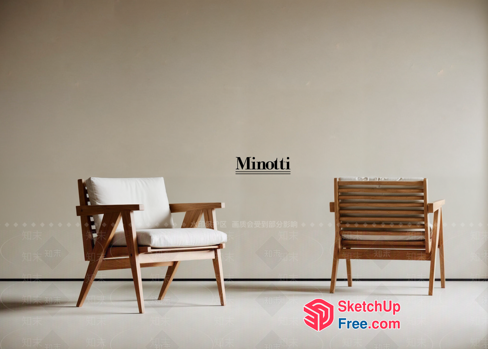 Elegant Minotti Furniture Collection 3D SketchUp File