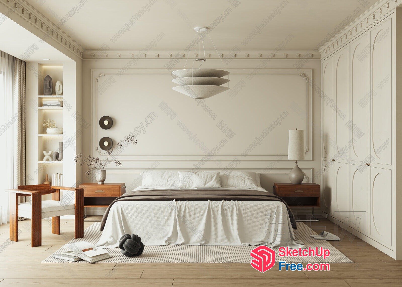 Classic Moulding Bedroom Furniture 3D SketchUp File
