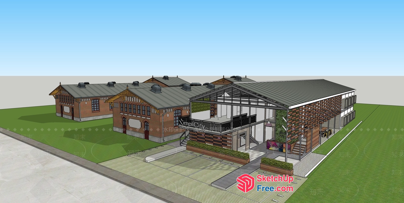 Exterior Design Of Modern Villas With Traditional Touches 3D SketchUp File