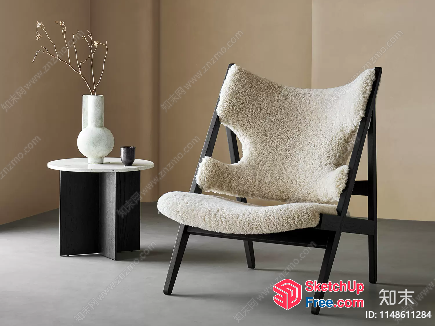 Minimalist Style Living Room Furniture 3D SketchUp File