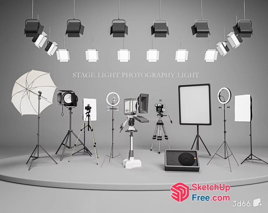 Stage Light Photography Light 3D SketchUp File