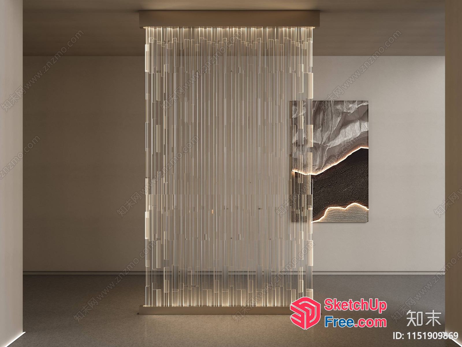Glass Curtain Wall 3D SketchUp File
