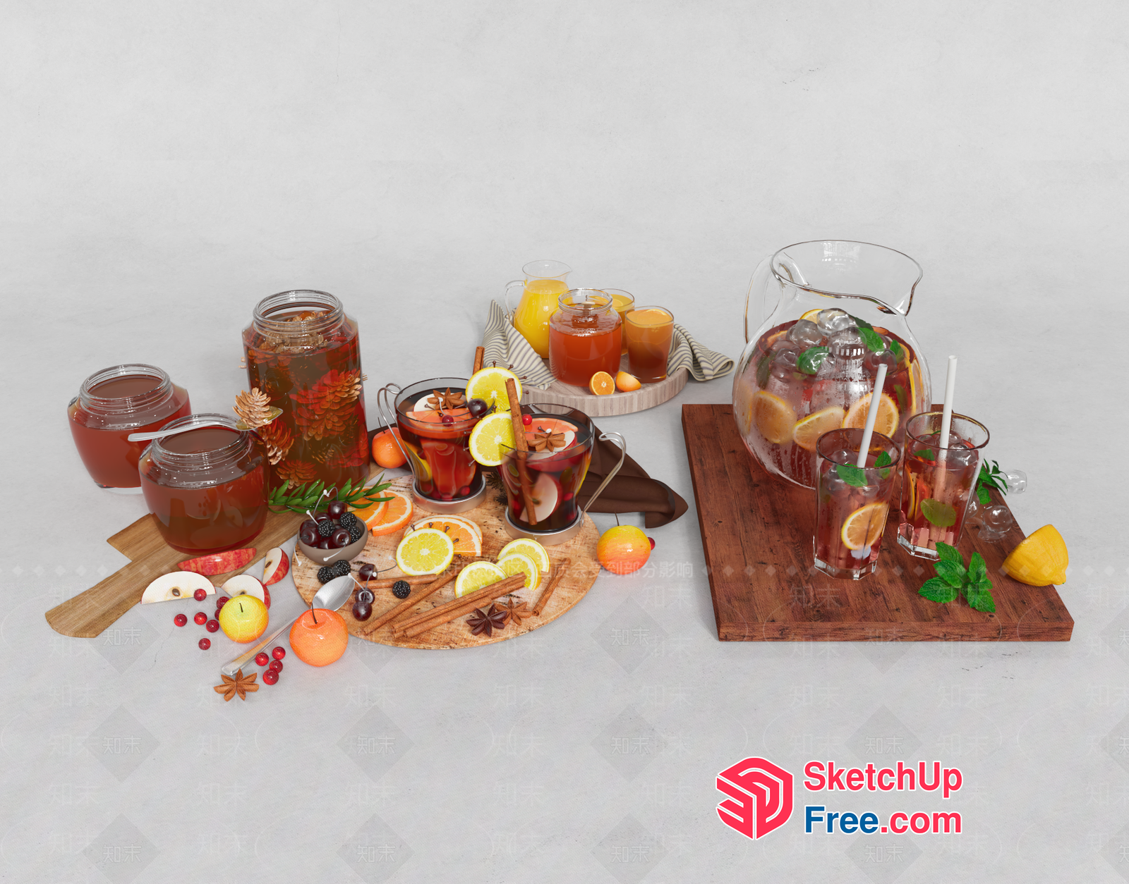 Autumnal Refreshment Station 3D SketchUp File