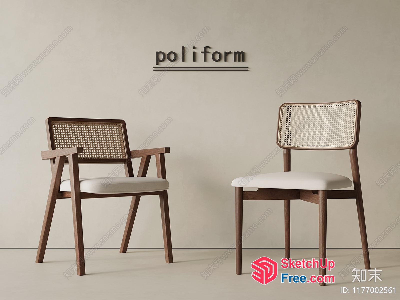 Poliform Chairs Collection 3D SketchUp File
