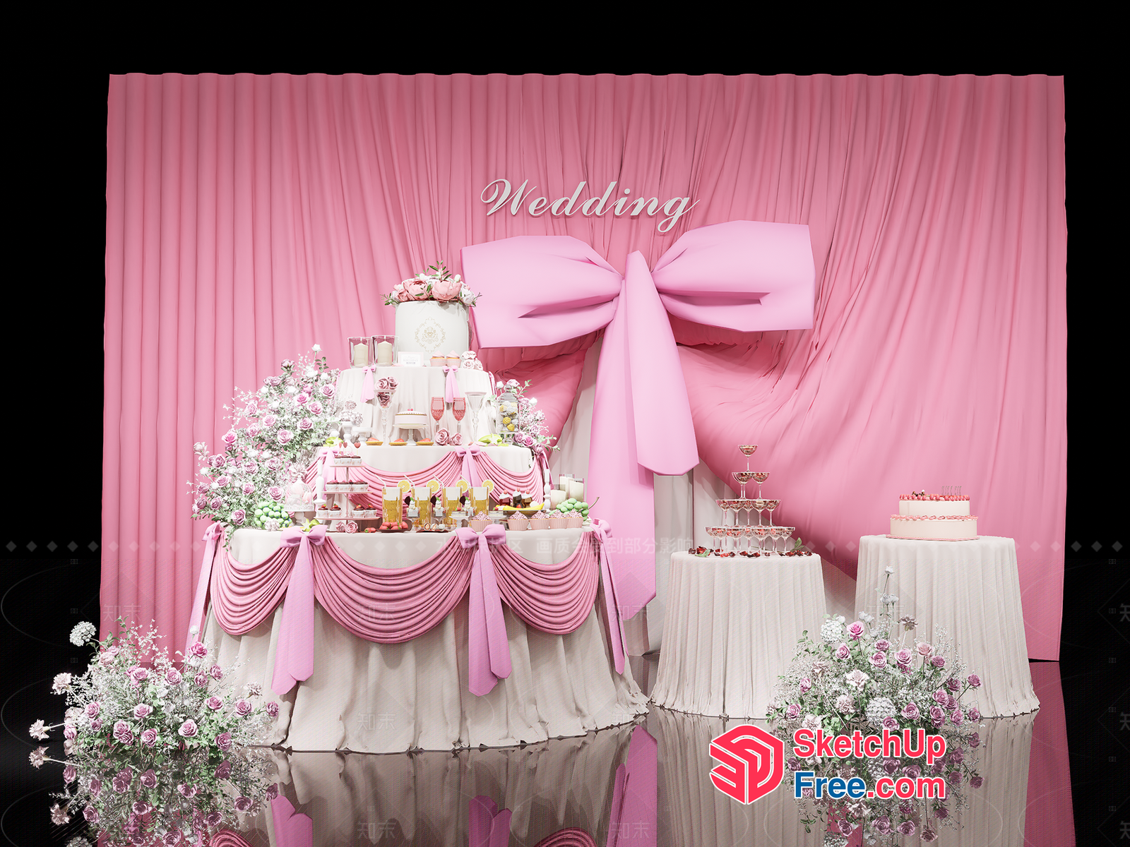 Wedding Cake Display 3D SketchUp File