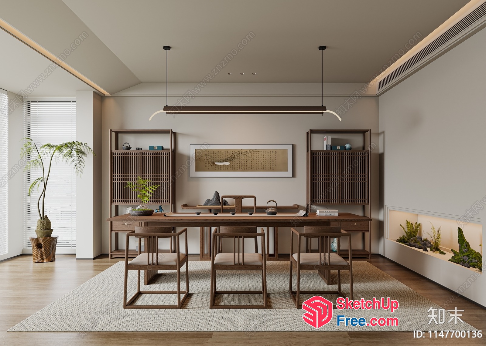 Elegant And Modern Minimalist Interior Design 3D SketchUp File