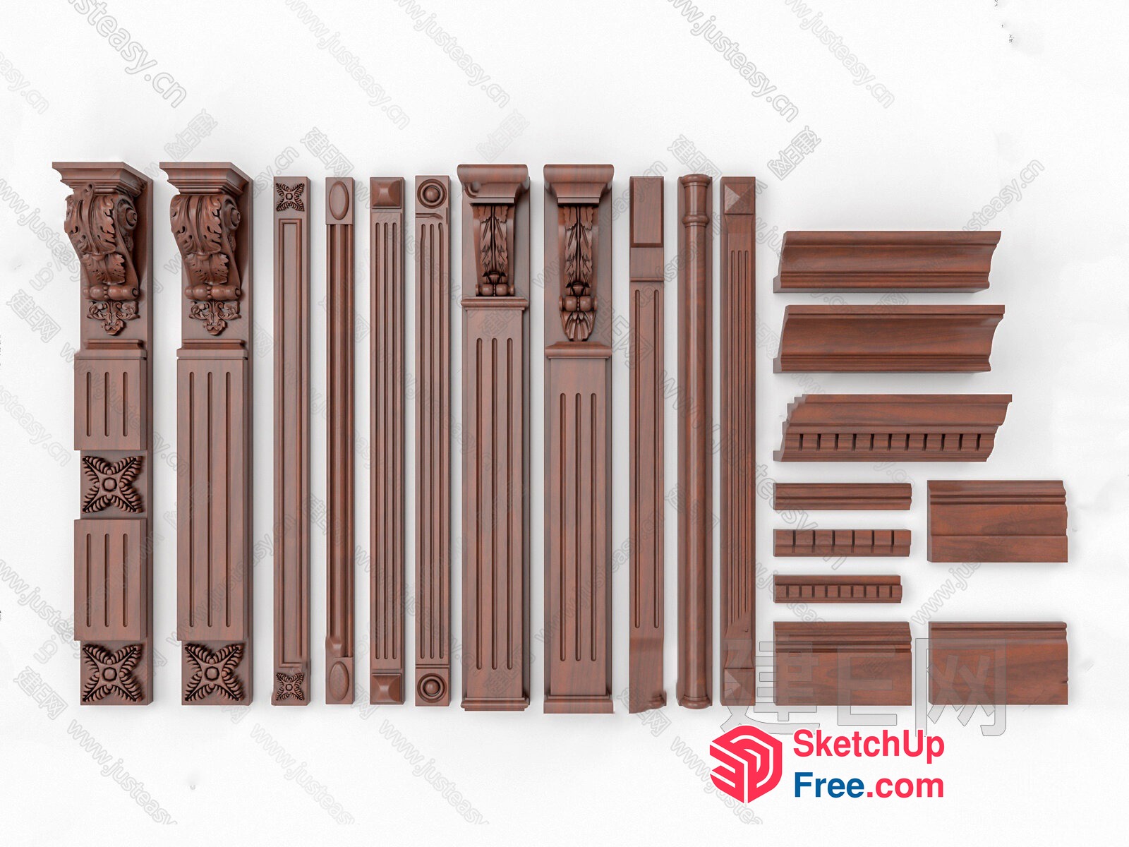 Classic Moulding Set 3D SketchUp File