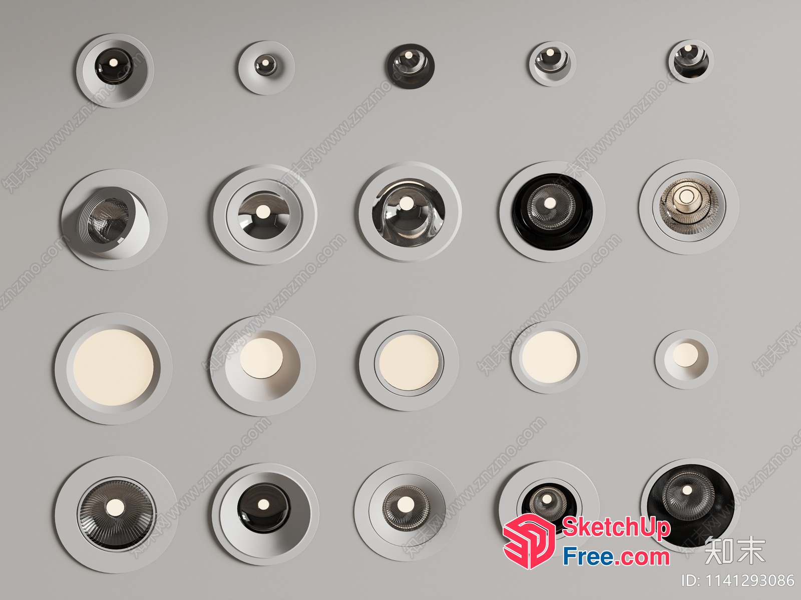 Ceiling Lighting Fixtures 3D SketchUp File