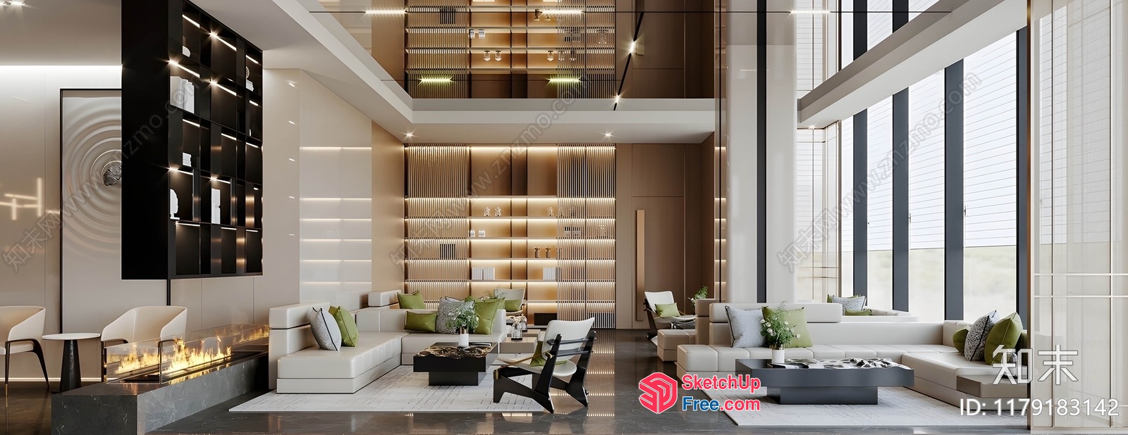 Elegant Modern Minimalist Interior Design 3D SketchUp File