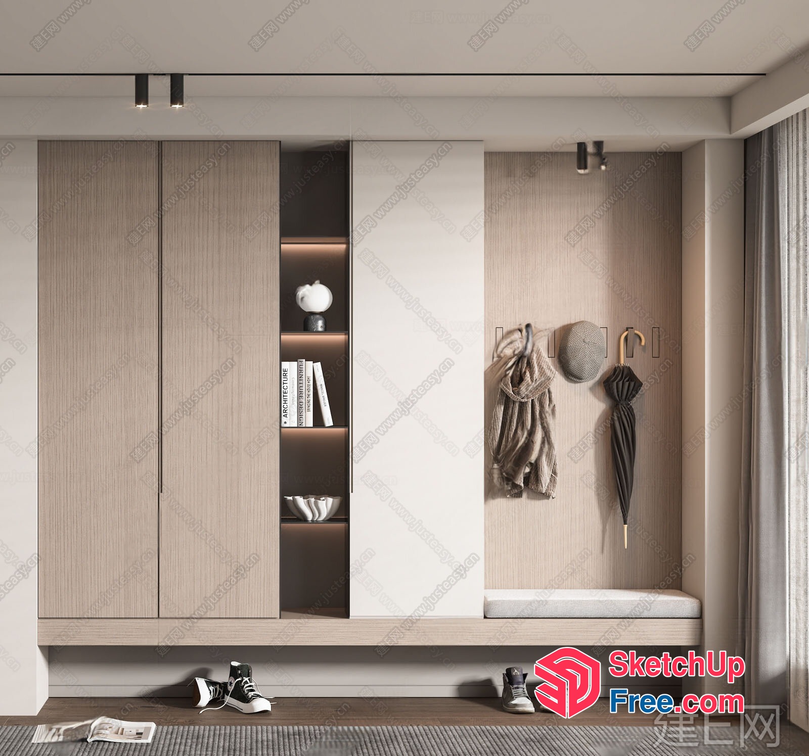 Minimalist Modern Design Living Room 3D SketchUp File